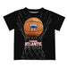 Florida Atlantic Owls Original Dripping Basketball Black T-Shirt by Vive La Fete