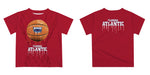 Florida Atlantic Owls Original Dripping Basketball Red T-Shirt by Vive La Fete - Vive La Fête - Online Apparel Store