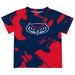 Florida Atlantic Owls Vive La Fete Marble Boys Game Day Blue Short Sleeve Tee