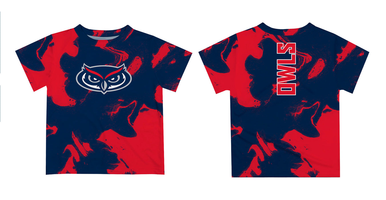 Florida Atlantic Owls Vive La Fete Marble Boys Game Day Blue Short Sleeve Tee - Vive La Fête - Online Apparel Store