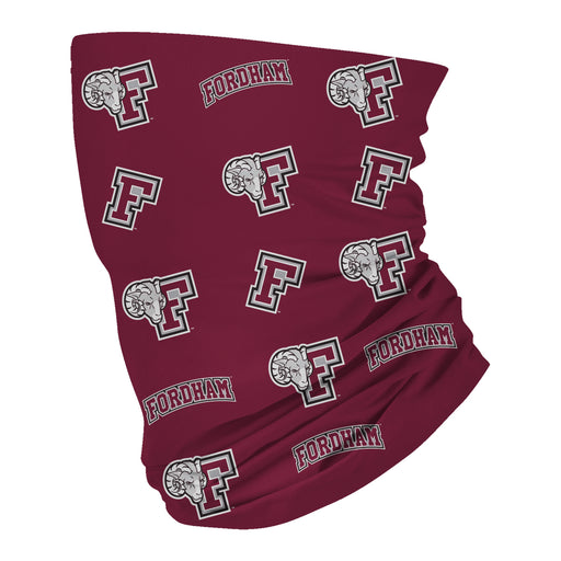 Fordham Rams Neck Gaiter Maroon All Over Logo - Vive La Fête - Online Apparel Store