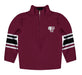 Fordham Rams Vive La Fete Game Day Maroon Quarter Zip Pullover Stripes on Sleeves - Vive La Fête - Online Apparel Store