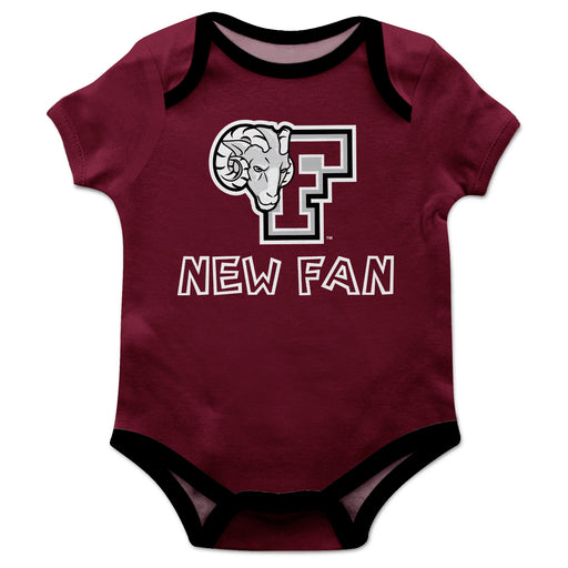 Fordham Rams Vive La Fete Infant Game Day Maroon Short Sleeve Onesie New Fan Logo and Mascot Bodysuit - Vive La Fête - Online Apparel Store