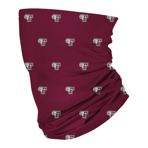Fordham Rams Vive La Fete All Over Logo Game Day Collegiate Face Cover Soft 4-Way Stretch Two Ply Neck Gaiter - Vive La Fête - Online Apparel Store