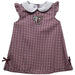 Fordham Rams Embroidered Maroon Gingham A Line Dress
