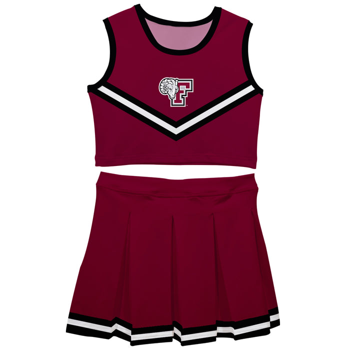 Fordham Rams Vive La Fete Game Day Maroon Sleeveless Cheerleader Set