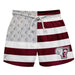 Fordham Rams Vive La Fete Game Day Maroon White Gray Flag Swimtrunks V1