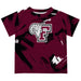 Fordham Rams Vive La Fete Boys Game Day Maroon Short Sleeve Tee Paint Brush
