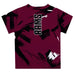 Fordham Rams Vive La Fete Boys Game Day Maroon Short Sleeve Tee Paint Brush - Vive La Fête - Online Apparel Store