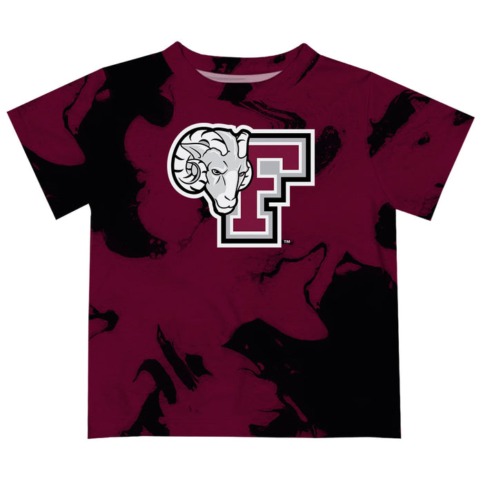 Fordham Rams Vive La Fete Marble Boys Game Day Maroon Short Sleeve Tee
