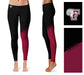 Fordham Rams Vive La Fete Game Day Collegiate Leg Color Block Women Black Maroon Yoga Leggings - Vive La Fête - Online Apparel Store