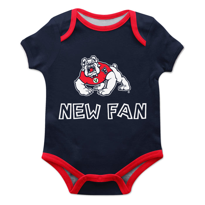 Fresno State Bulldogs Vive La Fete Infant Game Day Navy Short Sleeve Onesie New Fan Mascot Bodysuit - Vive La Fête - Online Apparel Store