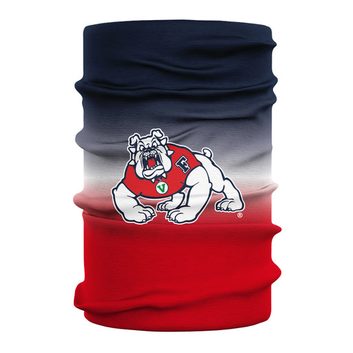 Fresno State Bulldog Vive La Fete Degrade Logo Game Day Collegiate Face Cover Soft 4-Way Stretch Neck Gaiter - Vive La Fête - Online Apparel Store