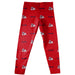 Fresno State Bulldogs Vive La Fete Girls Game Day All Over Logo Elastic Waist Classic Play Red Leggings Tights - Vive La Fête - Online Apparel Store