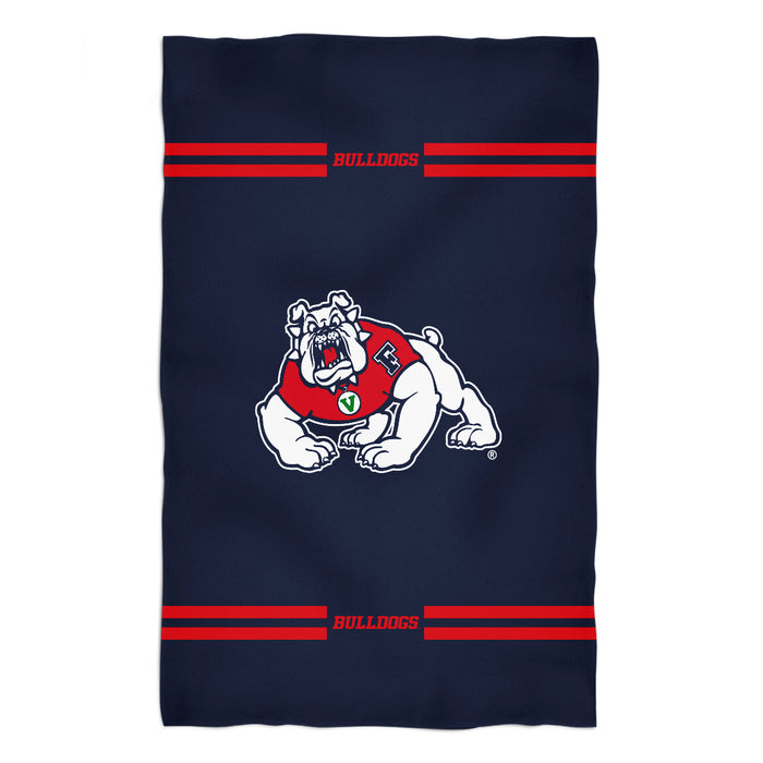 Fresno State Bulldogs Vive La Fete Game Day Absorvent Premium Navy Beach Bath Towel 51 x 32" Logo and Stripes" - Vive La Fête - Online Apparel Store