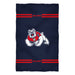Fresno State Bulldogs Vive La Fete Game Day Absorvent Premium Navy Beach Bath Towel 51 x 32" Logo and Stripes" - Vive La Fête - Online Apparel Store