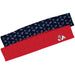 Fresno State Bulldogs Vive La Fete Girls Women Game Day Set of 2 Stretch Headbands Repeat Logo Blue and Logo Red