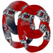Fresno State Bulldogs Vive La Fete All Over Logo Collegiate Women Set of 2 Light Weight Ultra Soft Infinity Scarfs