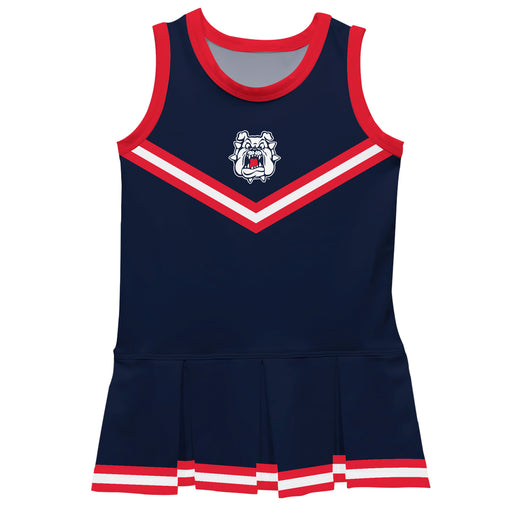 Fresno State Bulldogs Vive La Fete Game Day Blue Sleeveless Cheerleader Dress