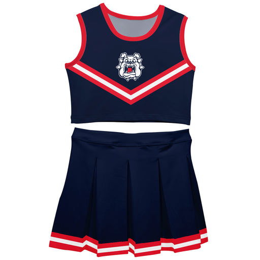 Fresno State Bulldogs Vive La Fete Game Day Blue Sleeveless Cheerleader Set