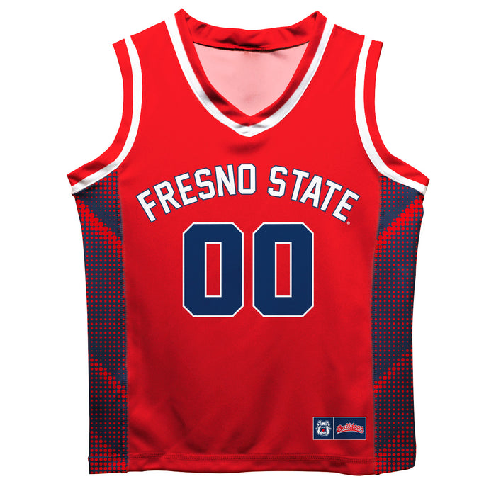Fresno State Bulldogs Vive La Fete Game Day Red Boys Fashion Basketball Top