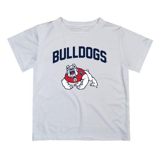 Fresno State Bulldogs Vive La Fete Boys Game Day V2 White Short Sleeve Tee Shirt