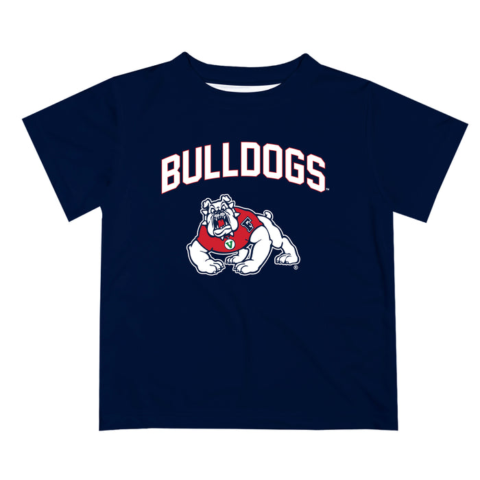 Fresno State Bulldogs Vive La Fete Boys Game Day V2 Blue Short Sleeve Tee Shirt