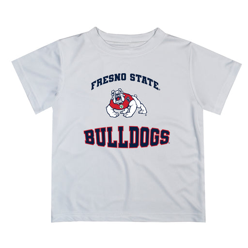 Fresno State Bulldogs Vive La Fete Boys Game Day V3 White Short Sleeve Tee Shirt