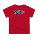Fresno State Bulldogs Original Dripping Baseball Helmet Blue T-Shirt by Vive La Fete - Vive La Fête - Online Apparel Store