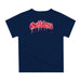 Fresno State Bulldogs Original Dripping Baseball Helmet Blue T-Shirt by Vive La Fete - Vive La Fête - Online Apparel Store
