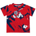 Fresno State Bulldogs Vive La Fete Boys Game Day Red Short Sleeve Tee Paint Brush
