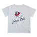 Fresno State Bulldogs Vive La Fete Script V1 White Short Sleeve Tee Shirt