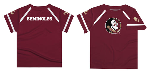 Florida State Burgundy Boys Tee Shirt Short Sleeve - Vive La Fête - Online Apparel Store