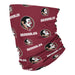 Florida State Seminoles All Over Logo Garnet Neck Gaiter - Vive La Fête - Online Apparel Store