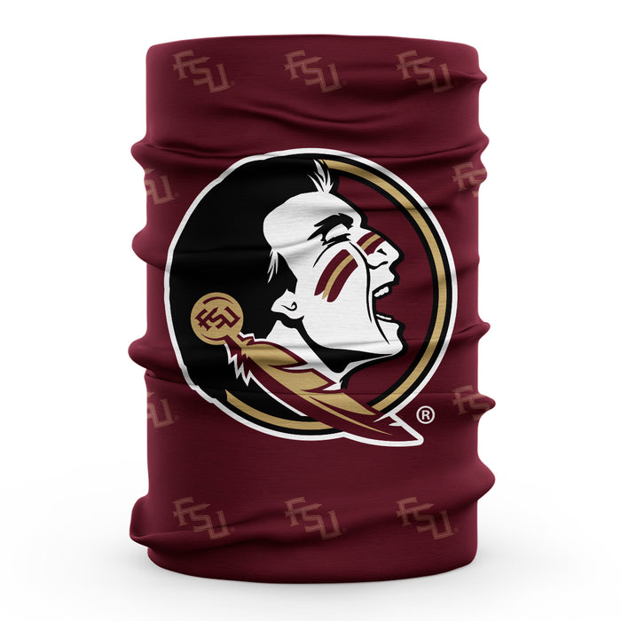 Florida State Neck Gaiter Maroon All over Logo FSU - Vive La Fête - Online Apparel Store