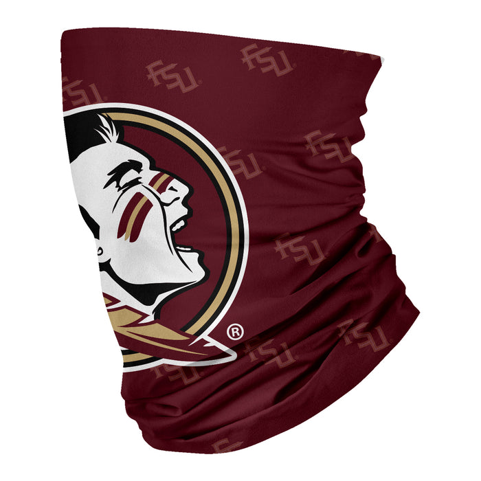 Florida State Neck Gaiter Maroon All over Logo FSU - Vive La Fête - Online Apparel Store