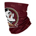 Florida State Neck Gaiter Maroon All over Logo FSU - Vive La Fête - Online Apparel Store