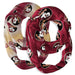 Florida State Seminoles Vive La Fete All Over Logo Collegiate Women Set of 2 Light Weight Ultra Soft Infinity Scarfs