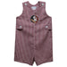 Florida State Seminoles Embroidered Maroon Gingham Boys Jon Jon