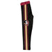 Florida State Seminoles Vive La Fete Girls Game Day Black with Maroon Stripes Leggings Tights