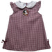 Florida State Seminoles Embroidered Maroon Gingham A Line Dress