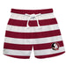 Florida State Seminoles Vive La Fete Game Day Garnet White Flag Swimtrunks V1