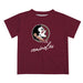 Florida State Seminoles Vive La Fete Script V1 Garnet Short Sleeve Tee Shirt