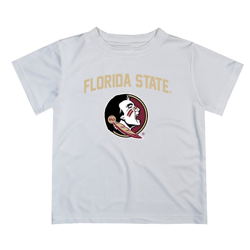 Florida State Seminoles Vive La Fete Boys Game Day V2 White Short Sleeve Tee Shirt