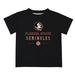 Florida State Seminoles Vive La Fete Soccer V1 Black Short Sleeve Tee Shirt