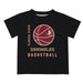 Florida State Seminoles Vive La Fete Basketball V1 Black Short Sleeve Tee Shirt