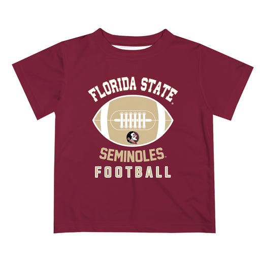 Florida State Seminoles Vive La Fete Football V2 Garnet Short Sleeve Tee Shirt
