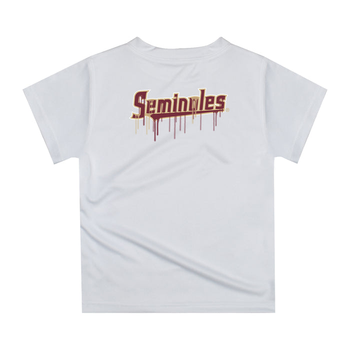 Florida State Seminoles Original Dripping Baseball Helmet Garnet T-Shirt by Vive La Fete - Vive La Fête - Online Apparel Store