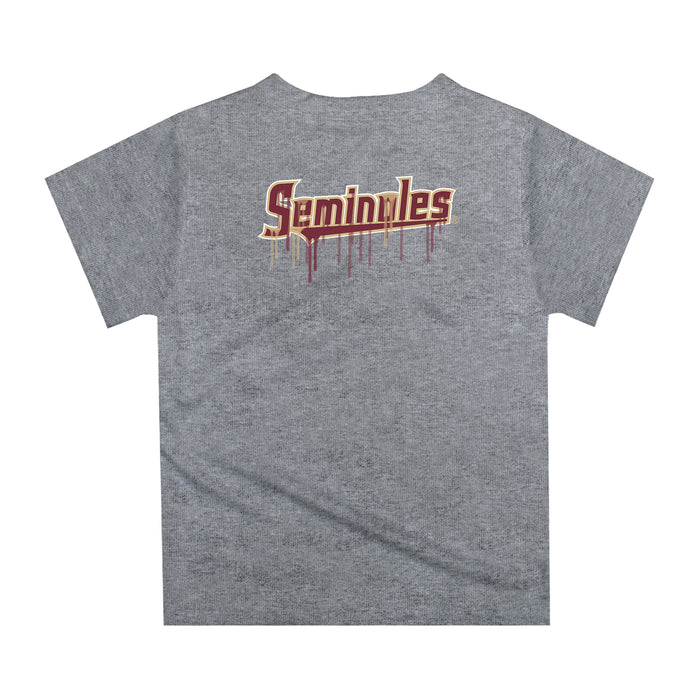 Florida State Seminoles Original Dripping Baseball Helmet Garnet T-Shirt by Vive La Fete - Vive La Fête - Online Apparel Store