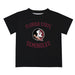 Florida State Seminoles Vive La Fete Boys Game Day V1 Black Short Sleeve Tee Shirt